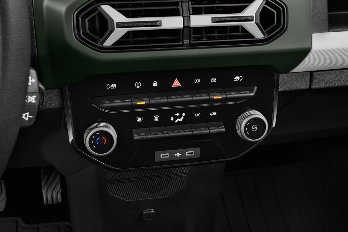 Klimasteuerung eines Dacia Spring