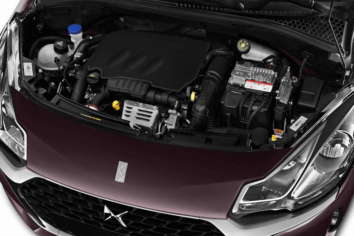 Motorraum eines DS 3 Cabrio