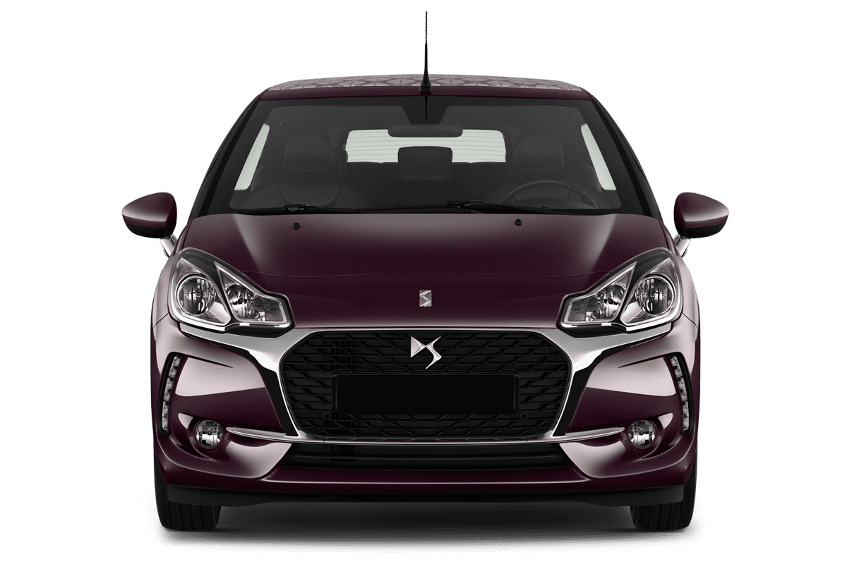 Frontansicht eines DS 3 Cabrio, freigestellt