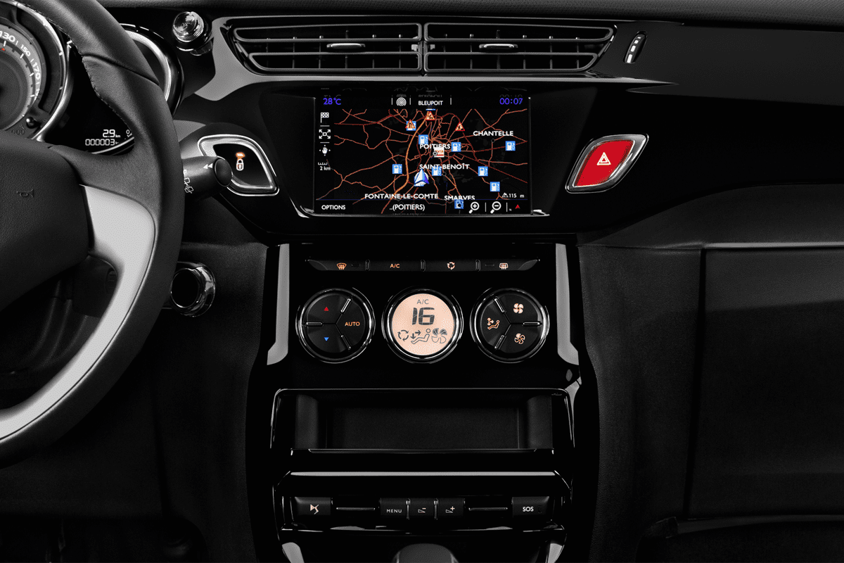 Mittelkonsole eines DS 3 Cabrio