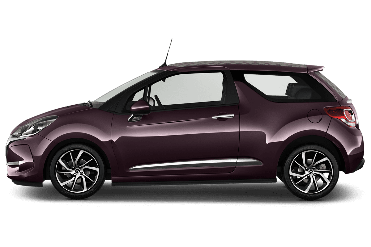 Seitenansicht eines DS 3 Cabrio