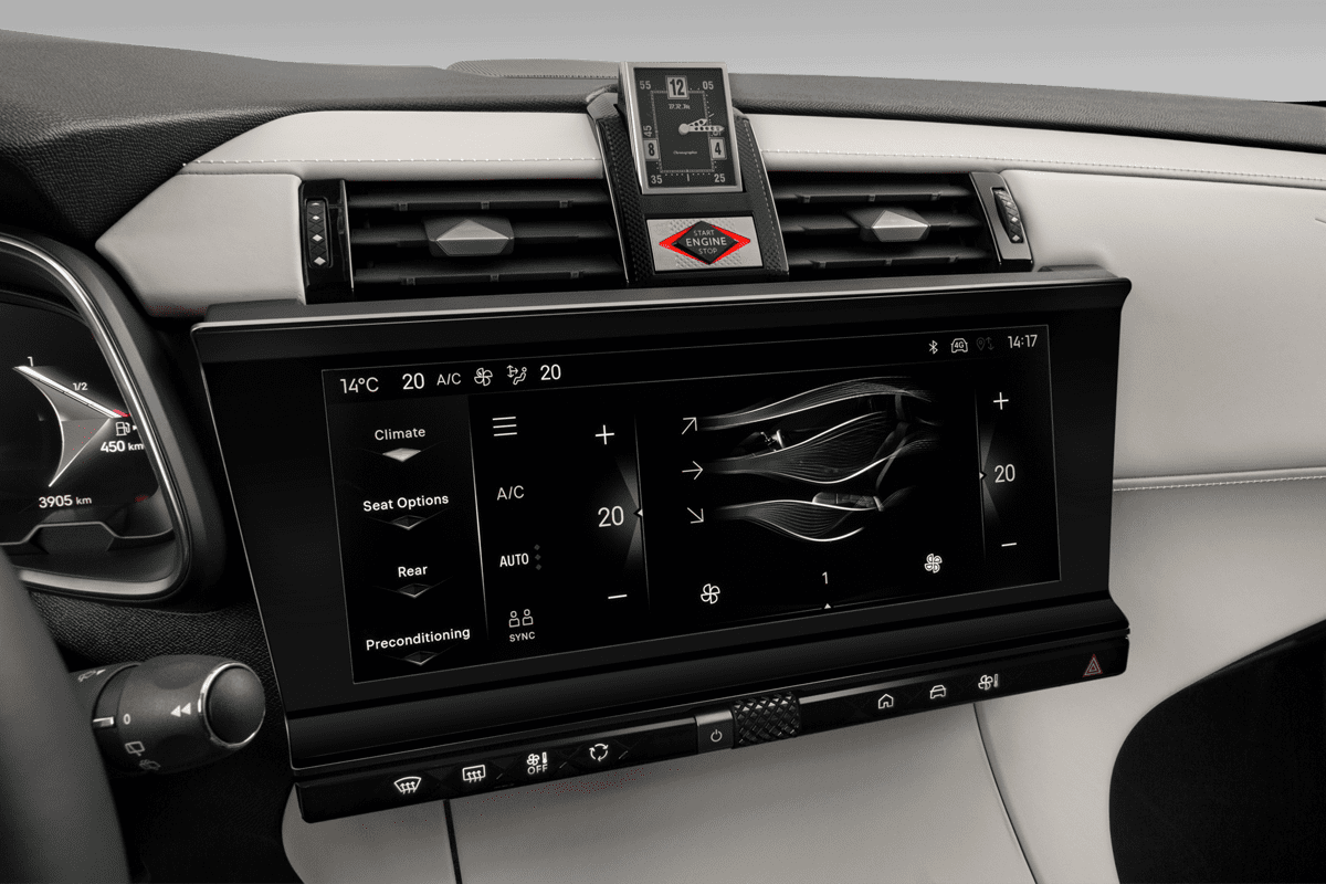 Klimasteuerung eines DS 7 E-Tense 