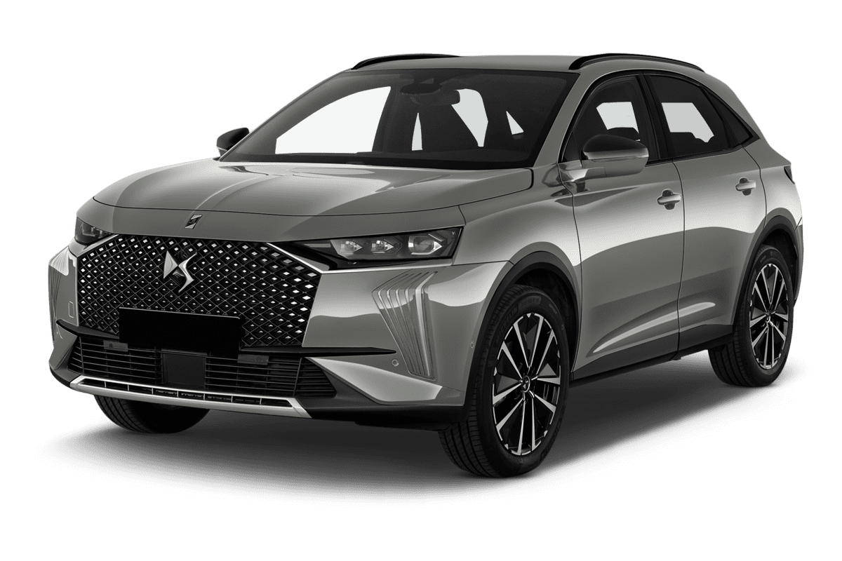 Schräge Frontansicht eines DS 7, freigestellt