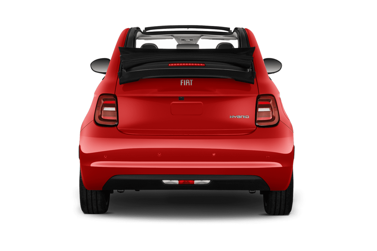 Heckansicht eines Fiat 500C