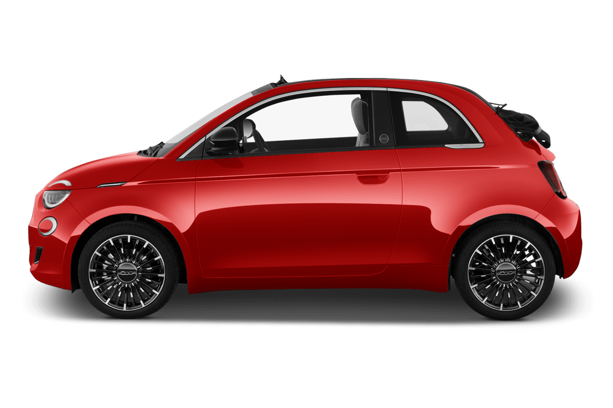 Seitenansicht eines Fiat 500C