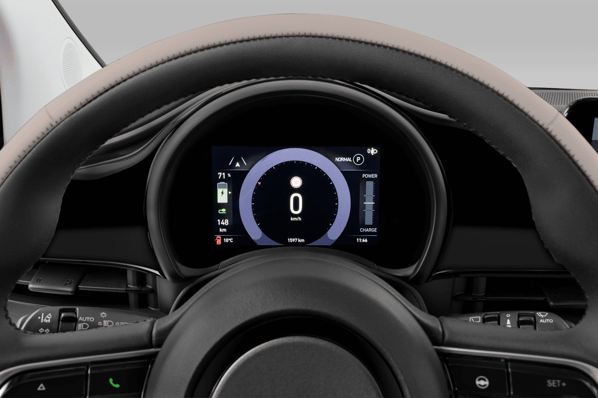 Kombiinstrument eines Fiat 500e