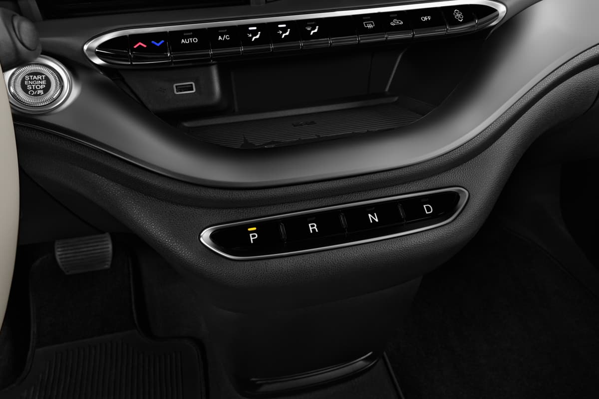 Schaltknüppel eines Fiat 500e