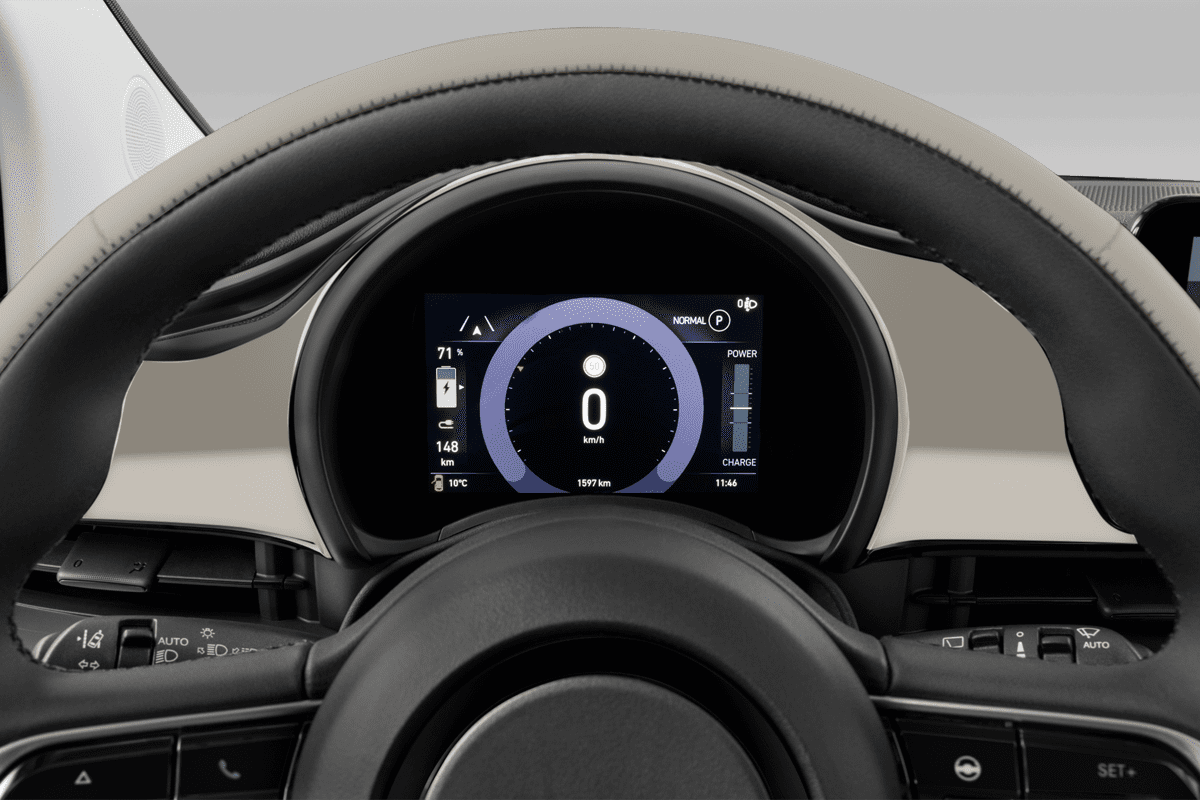 Kombiinstrument eines Fiat 500e
