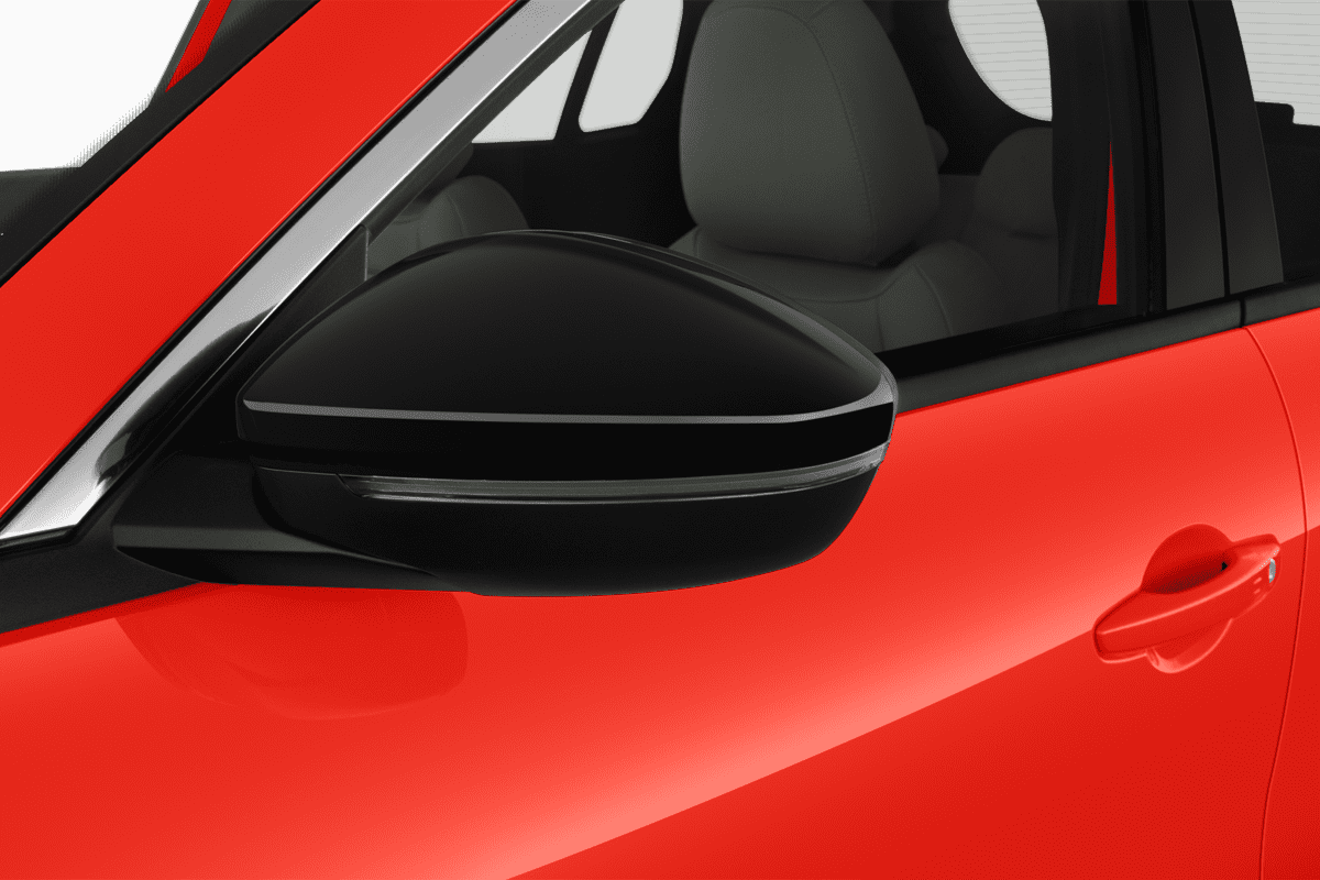 Rückspiegel eines Fiat 600