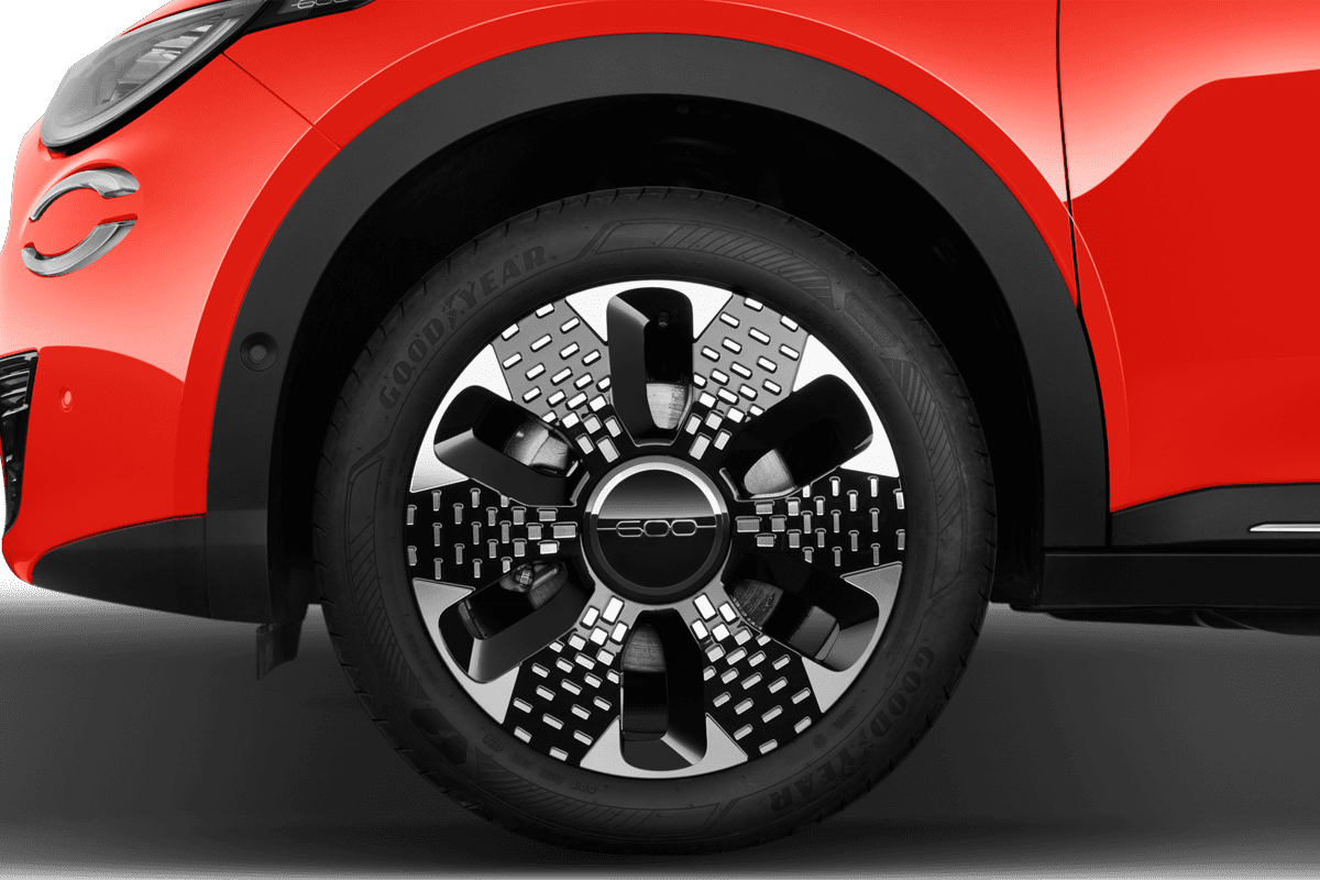 Radkappe oder Felge eines Fiat 600