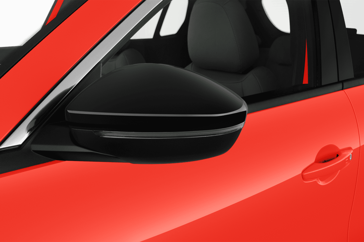 Rückspiegel eines Fiat 600e 