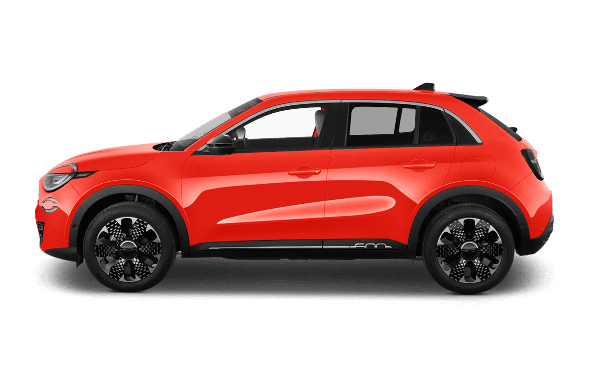 Seitenansicht eines Fiat 600e 