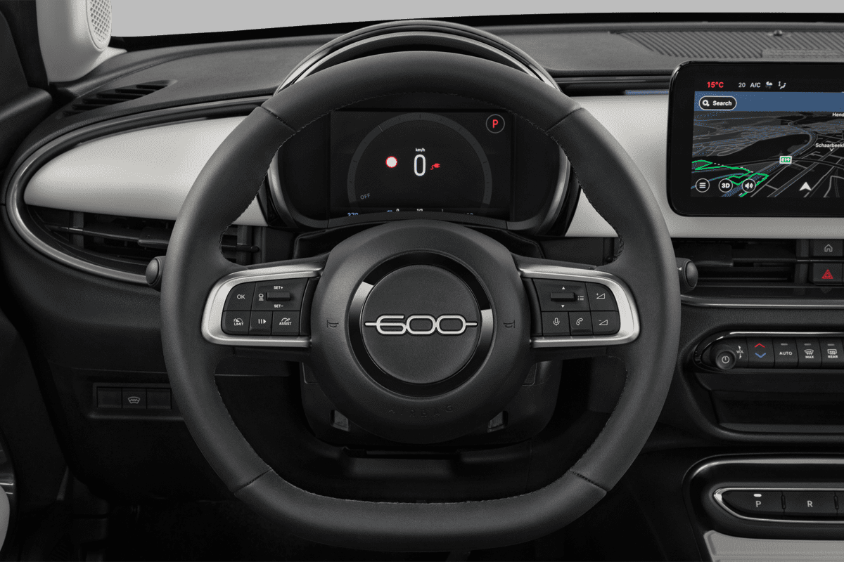 Lenkrad eines Fiat 600e 