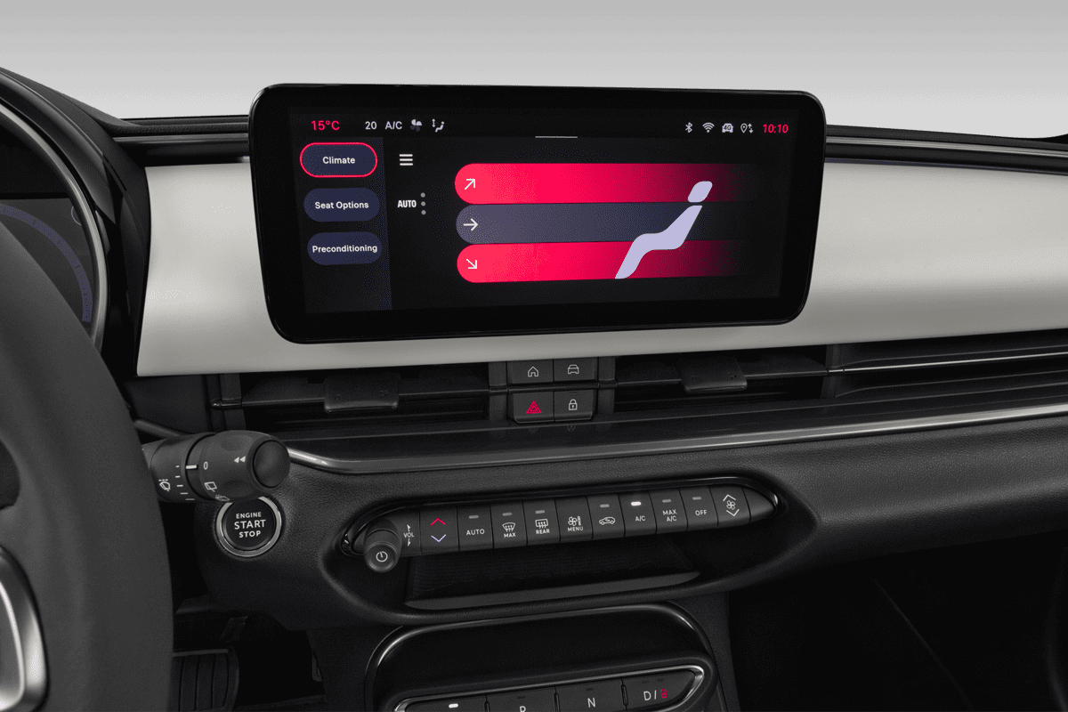 Klimasteuerung eines Fiat 600e 