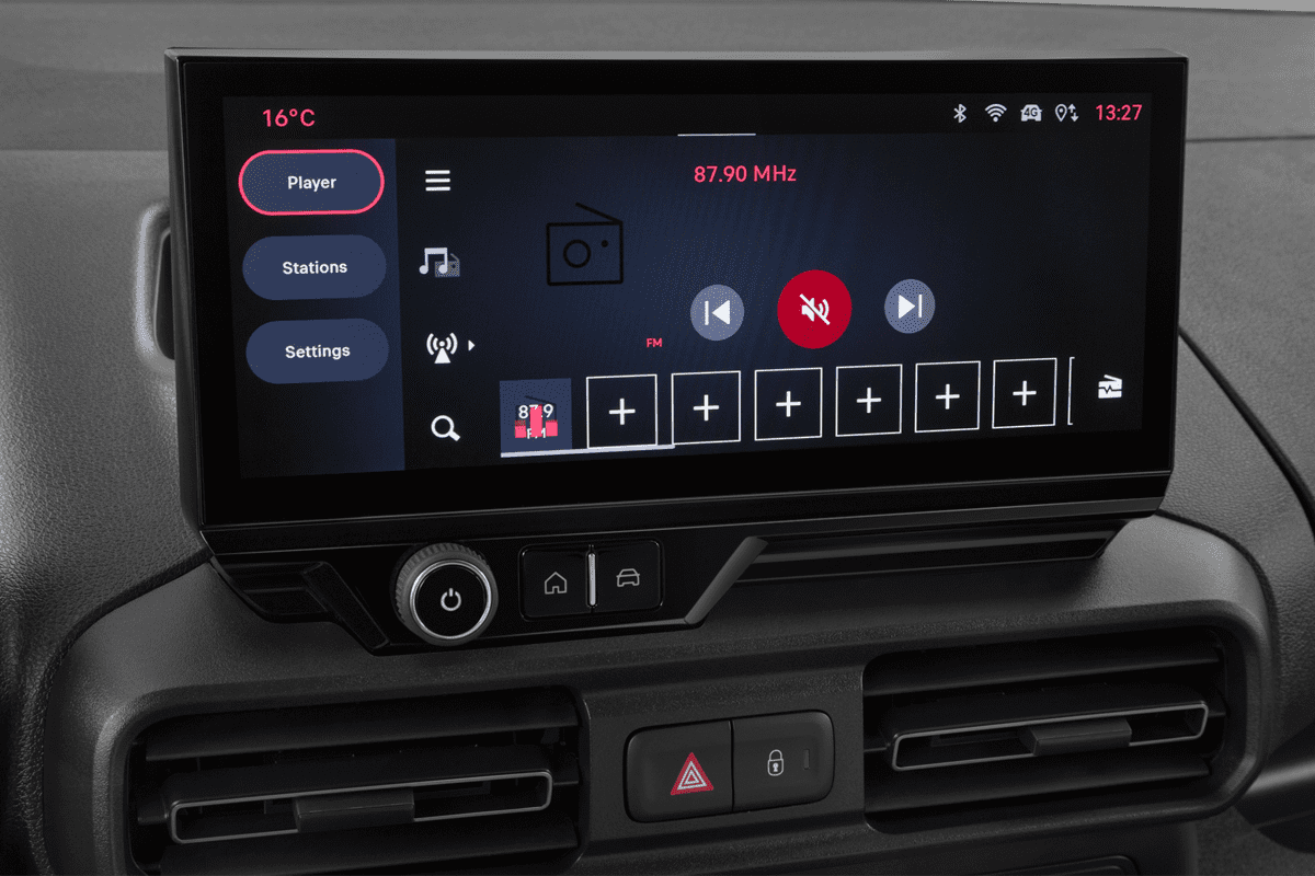 Audiosystem eines Fiat Doblo