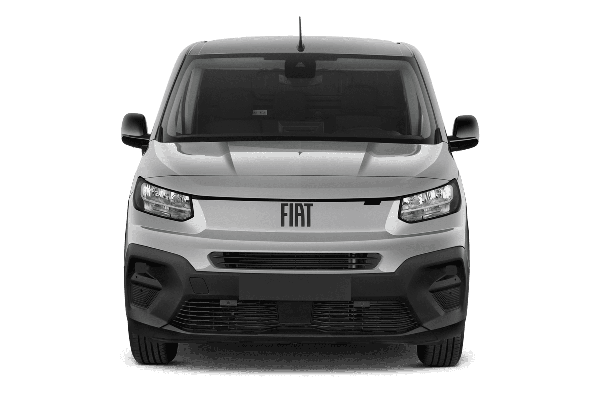 Frontansicht eines Fiat Doblo, freigestellt