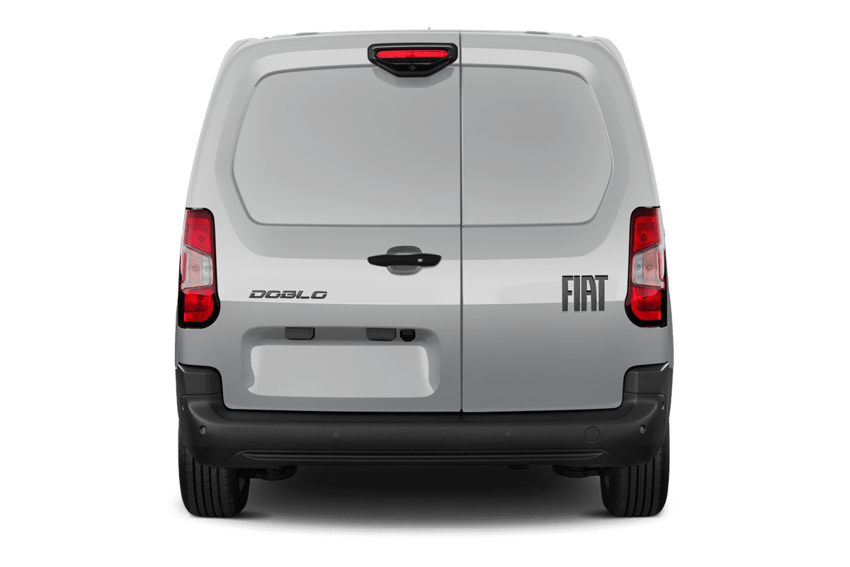 Heckansicht eines Fiat Doblo
