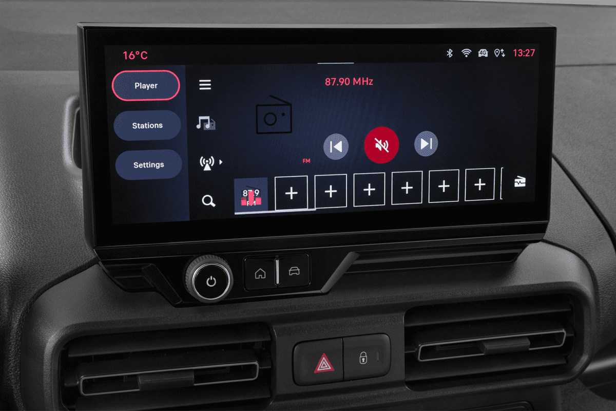 Audiosystem eines Fiat Doblo