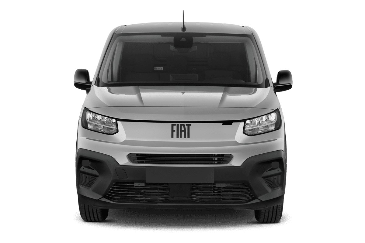 Frontansicht eines Fiat Doblo, freigestellt