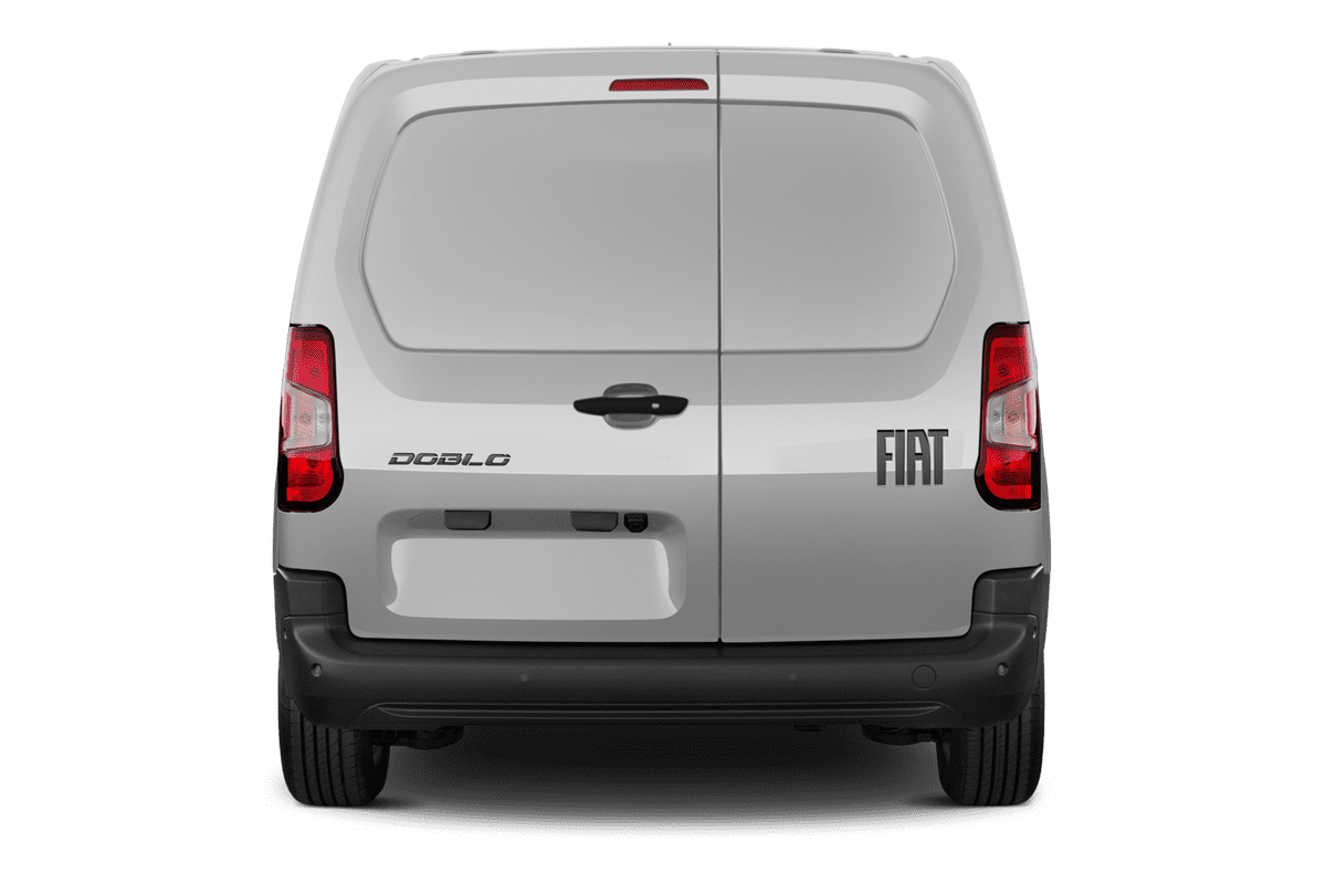Heckansicht eines Fiat Doblo