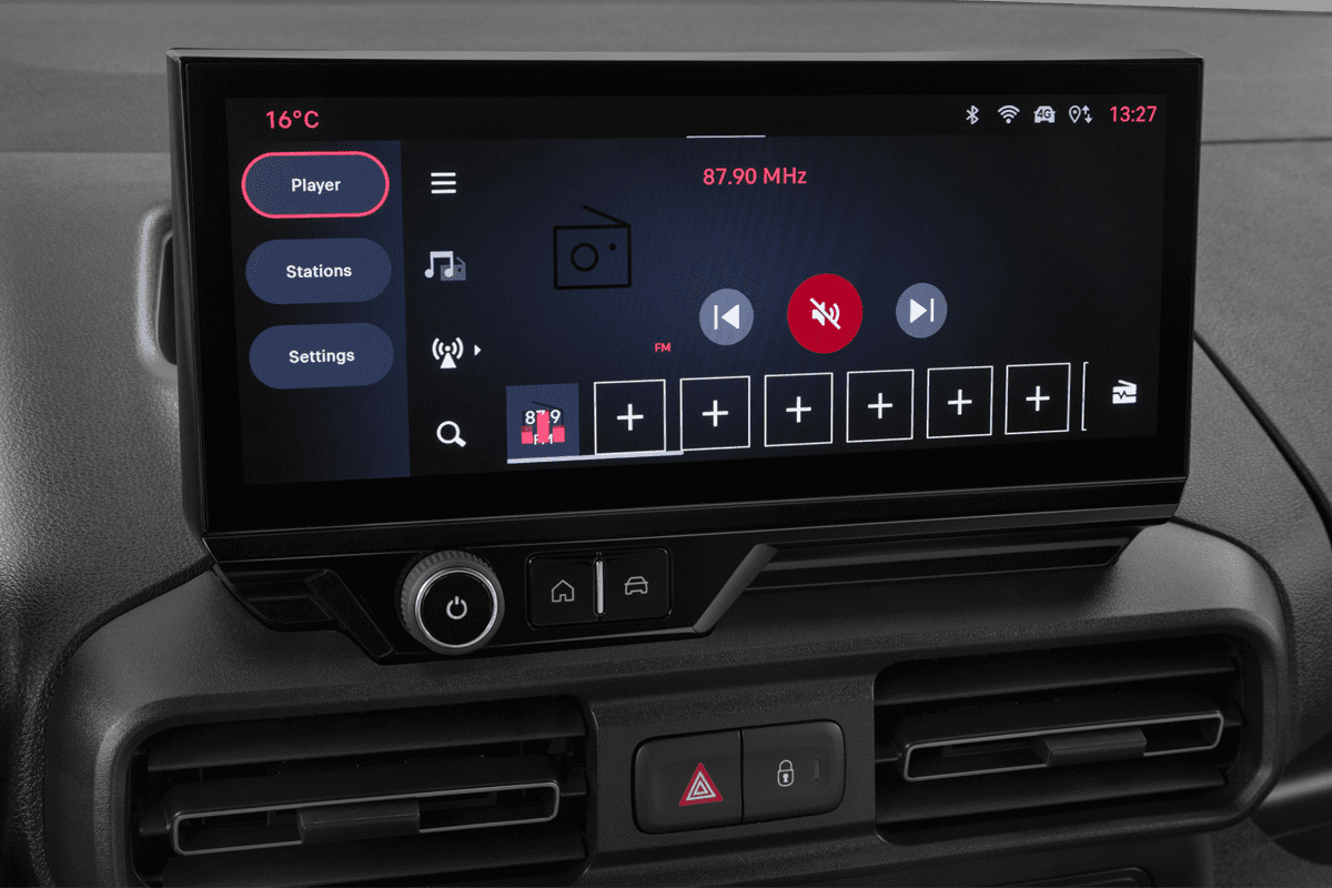 Audiosystem eines Fiat Doblo Kombi