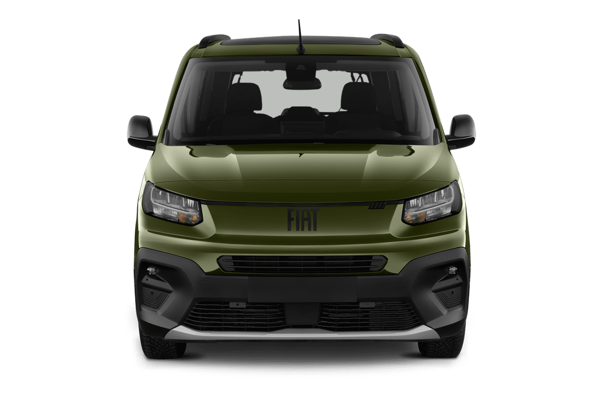 Frontansicht eines Fiat Doblo Cargo Kombi, freigestellt