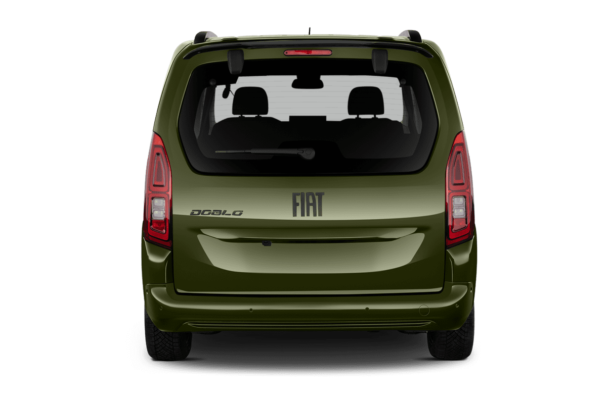 Heckansicht eines Fiat Doblo Cargo Kombi