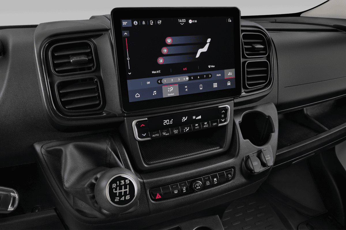 Klimasteuerung eines Fiat Ducato Kastenwagen