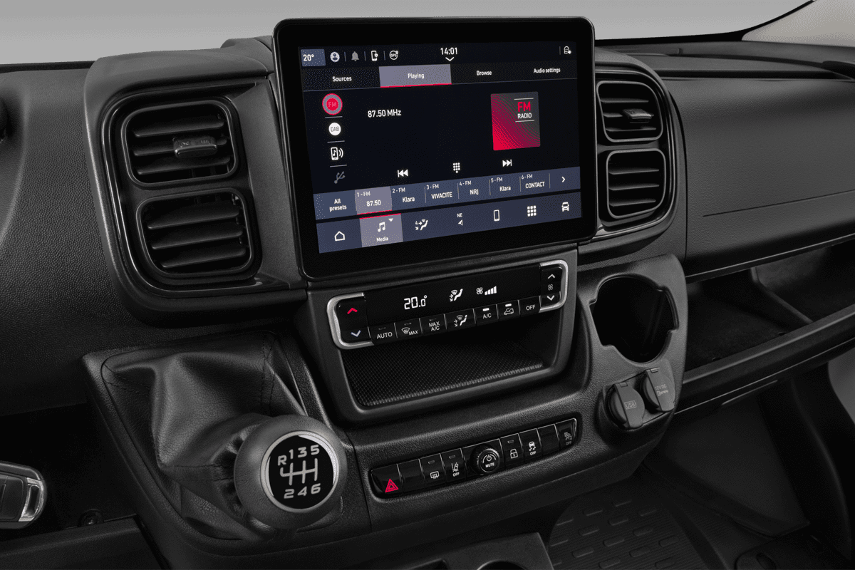 Audiosystem eines Fiat Ducato Kastenwagen
