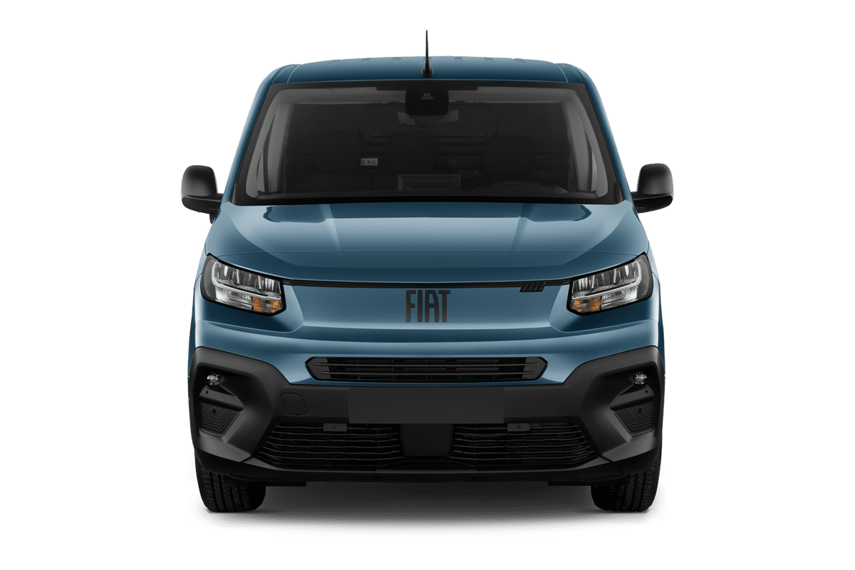 Frontansicht eines Fiat E-Doblo, freigestellt