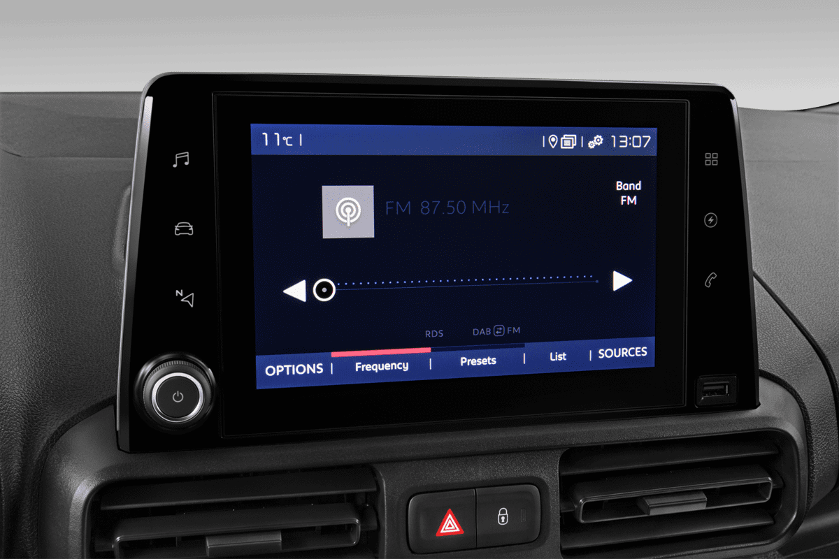 Audiosystem eines Fiat E-Doblo