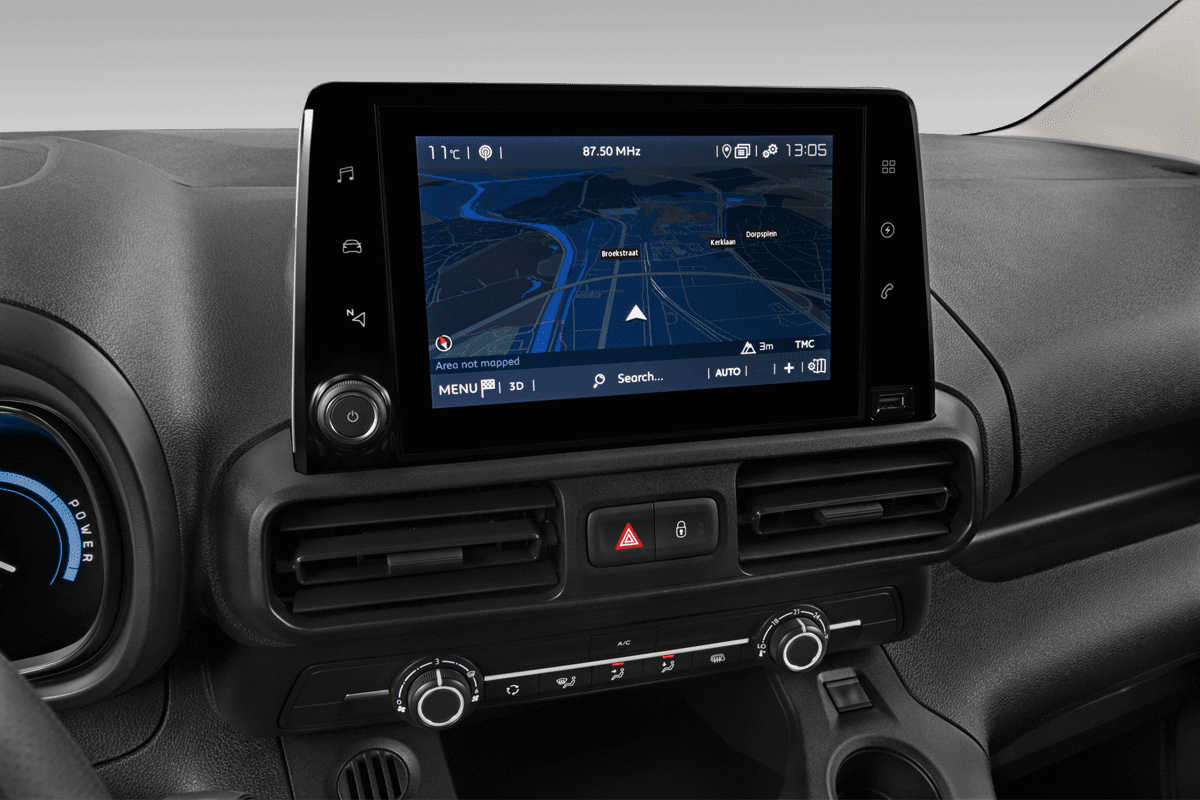 Mittelkonsole eines Fiat E-Doblo