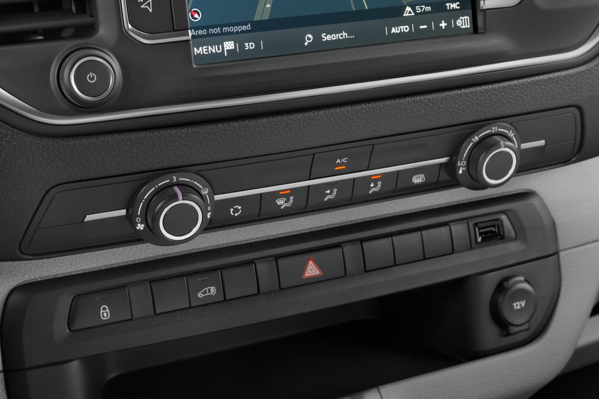 Klimasteuerung eines Fiat E-Scudo Kastenwagen
