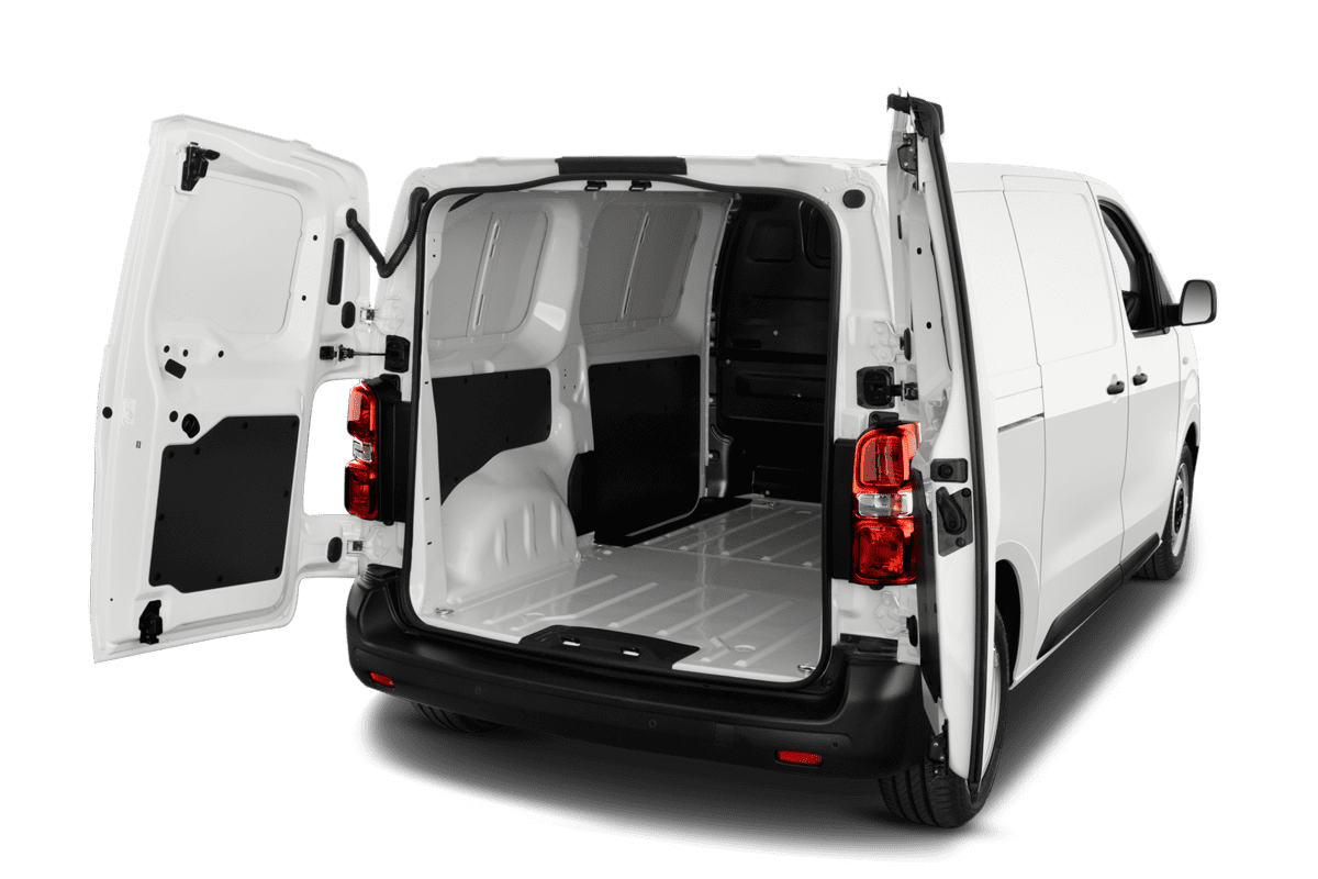 Kofferraum eines Fiat E-Scudo Kastenwagen