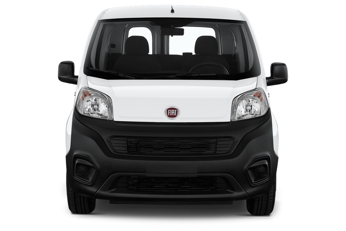 Frontansicht eines Fiat Fiorino Kombi, freigestellt