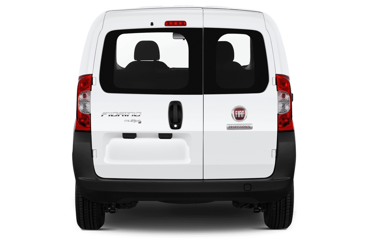 Heckansicht eines Fiat Fiorino Kombi