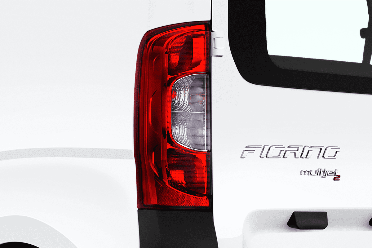 Heckleuchten eines Fiat Fiorino Kombi