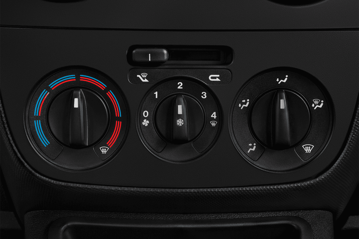 Klimasteuerung eines Fiat Fiorino Kombi