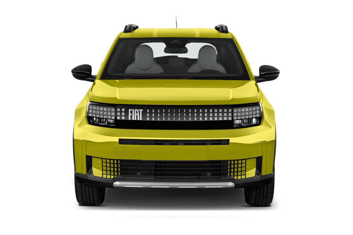 Frontansicht eines Fiat Grande Panda, freigestellt