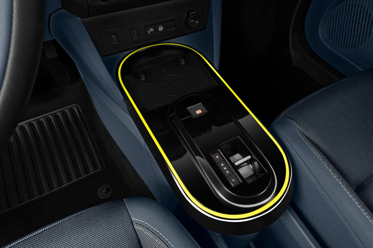 Schaltknüppel eines Fiat Grande Panda