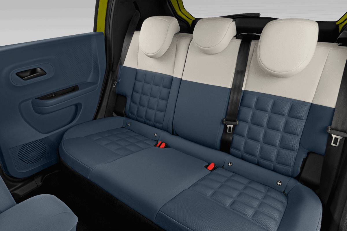 Rücksitzbank eines Fiat Grande Panda