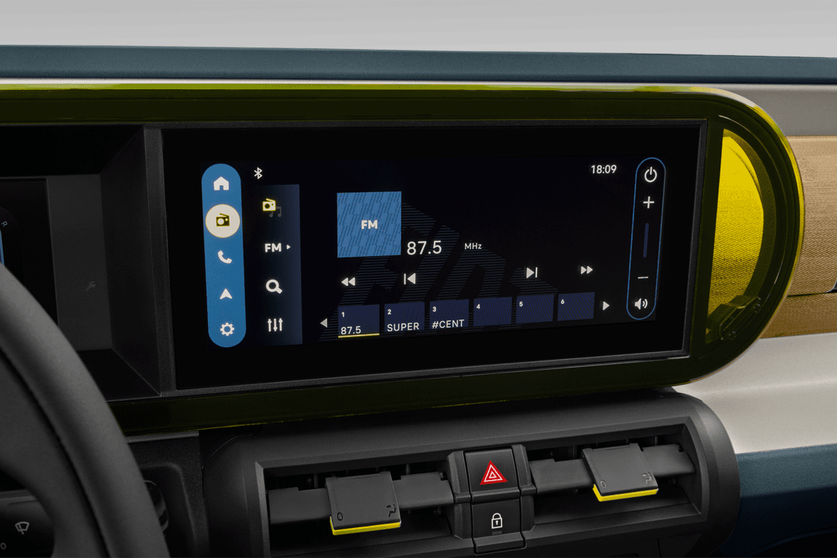 Audiosystem eines Fiat Grande Panda Elektro (neues Modell)