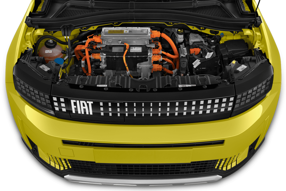 Motorraum eines Fiat Grande Panda Elektro (neues Modell)