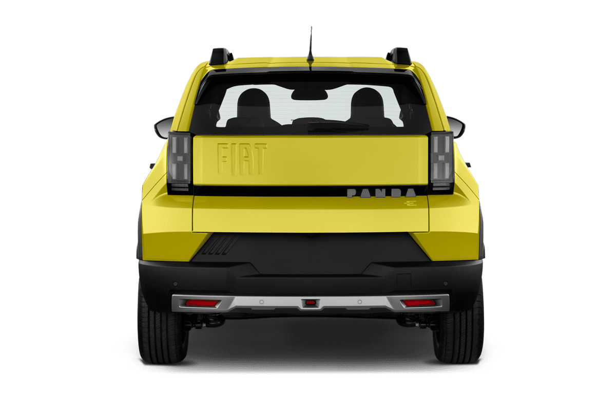 Heckansicht eines Fiat Grande Panda Elektro (neues Modell)