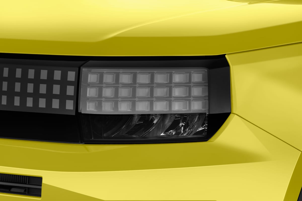 Frontscheinwerfer eines Fiat Grande Panda Elektro