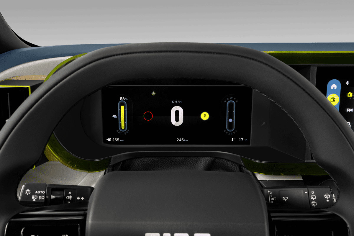 Kombiinstrument eines Fiat Grande Panda Elektro