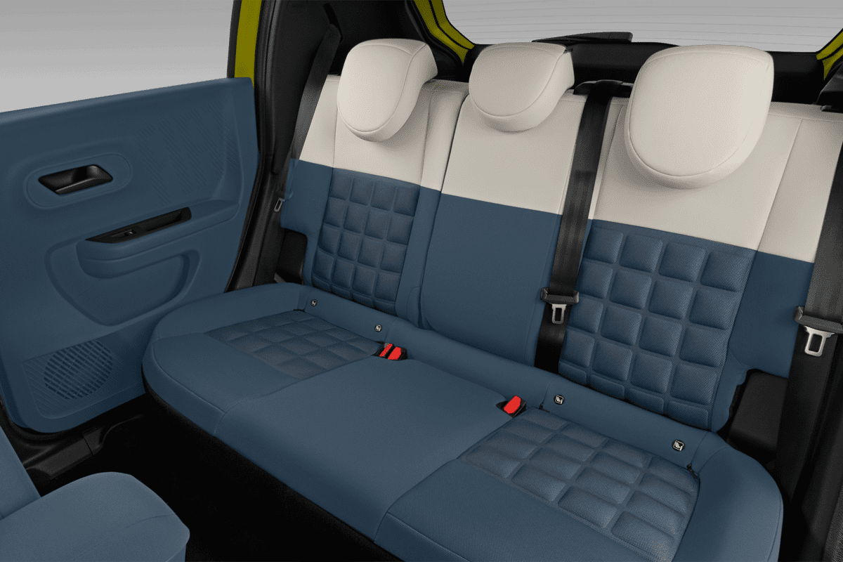 Rücksitzbank eines Fiat Grande Panda Elektro