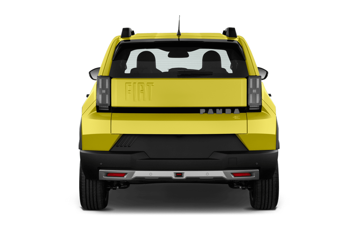 Heckansicht eines Fiat Grande Panda Elektro