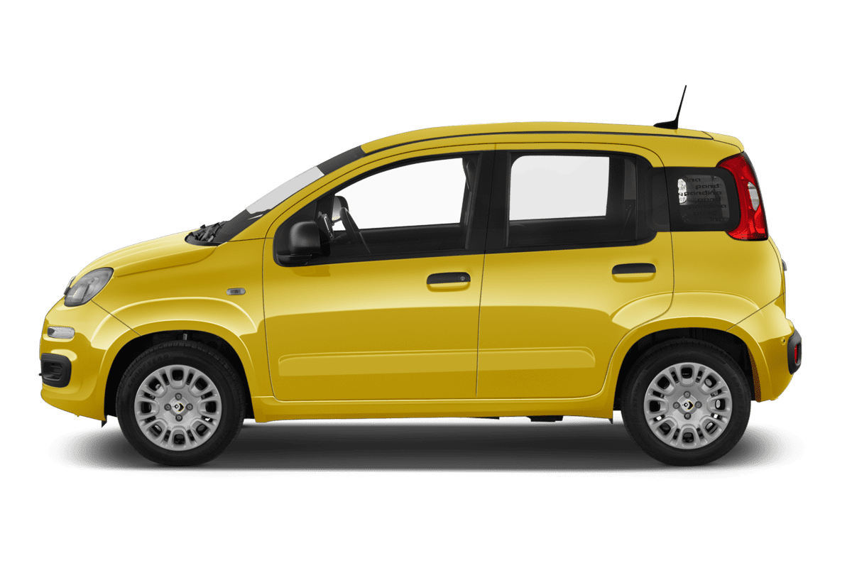 Seitenansicht eines Fiat Pandina Hybrid