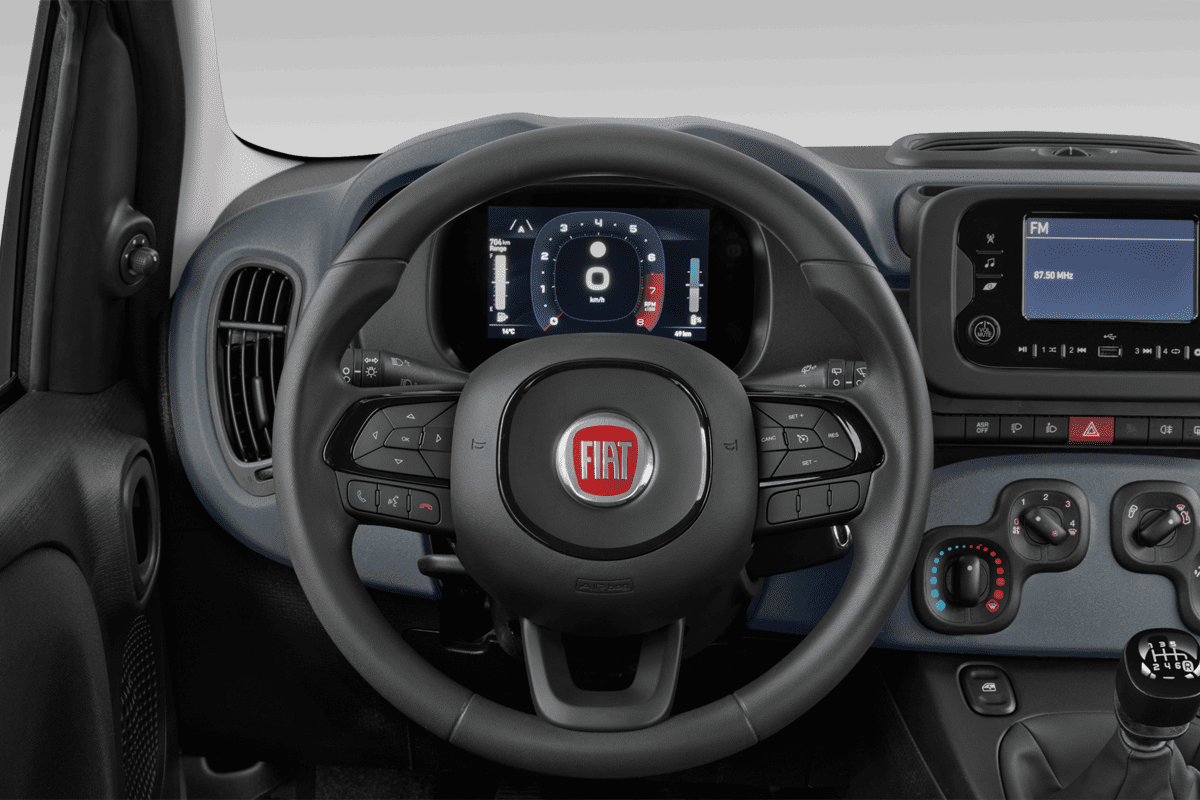 Lenkrad eines Fiat Pandina Hybrid